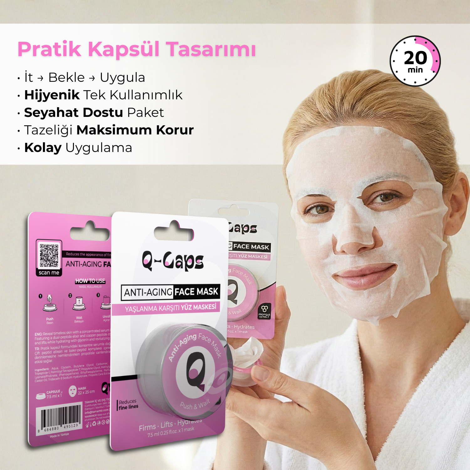Yaşlanma Karşıtı Yüz Maskesi - Image 5